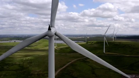 Whitelee Wind Farm Eaglesham Glasgow Stock Footage 247355519