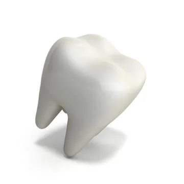 Whitening of human tooth 3d render on white Stock Illustration