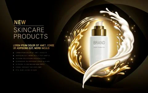 Whitening liquid foundation Stock Illustration