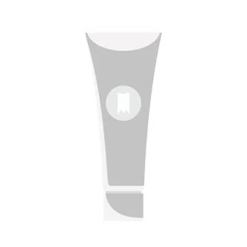 Whitening toothpaste icon, flat style Stock Illustration