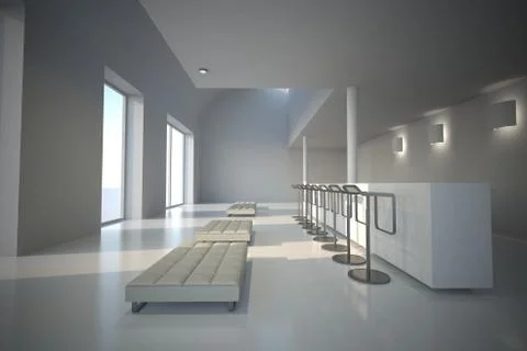 Whites showroom Stock Illustration