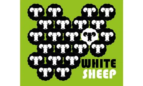 WhiteSheep 스톡 일러스트