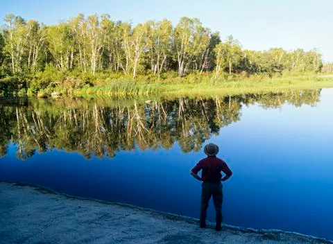 Whiteshell River, Whiteshell Provincial Park, Manitoba, Canada. Foto stock
