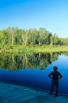Whiteshell River, Whiteshell Provincial Park, Manitoba, Canada. Stock Photos