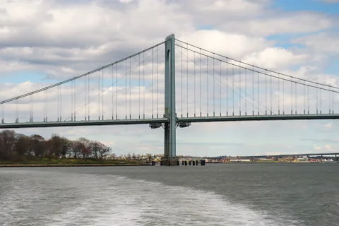 Whitestone Bridge Hyperlapse Stock Footage 182091095