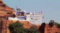 Whitewashed building at the Mehrangarh Fort, Jodhpur, India HD Footage