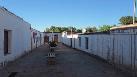 Whitewashed Lane in San Pedro de Atacama, Chile 8K Stock-Footage 331537560