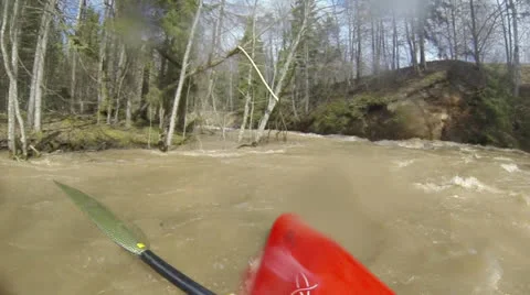 Whitewater Kayaking Stock Footage 22782082