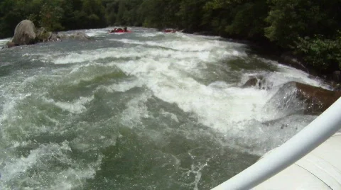 Whitewater Rafting Stock Footage 808822