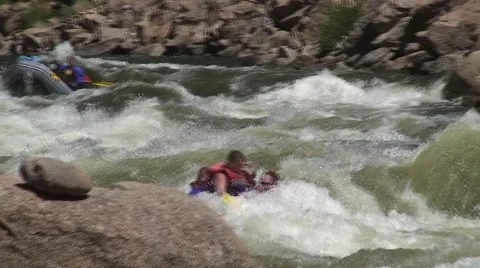 Whitewater Rafting 스톡 동영상 54599839