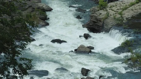 Whitewater Rapids Falls 스톡 동영상 91395451