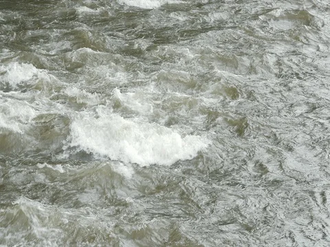 Whitewater rapids on a river Video stock 80836046