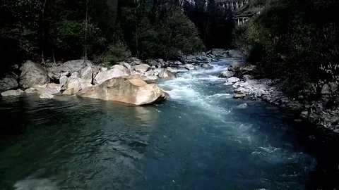 Whitewater river flight Stock Footage 74332748