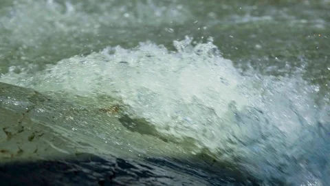 Whitewater Slow Motion Stock Footage 127642858