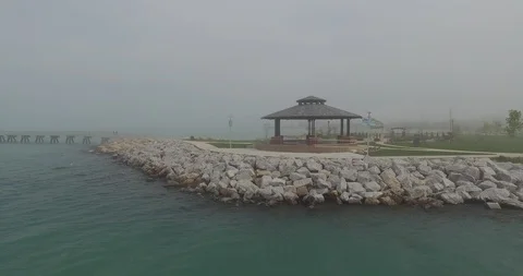 Whiting pier pan shot Stock Footage 90707532