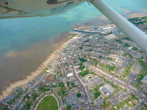 Whitstable from the air Stock Photos