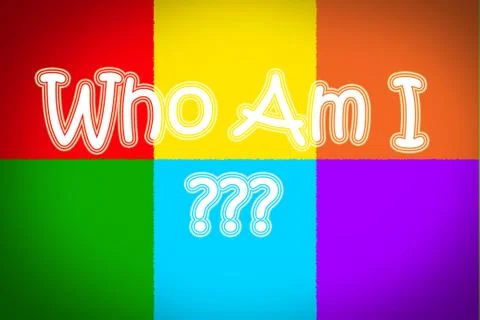 Who am i concept Stock Illustration