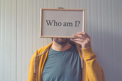 Who am I, self-knowledge concept Stock Photos