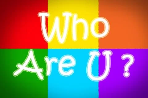 Who are you concept Stock Illustration