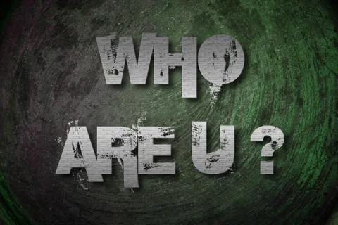 Who are you concept Stock Illustration