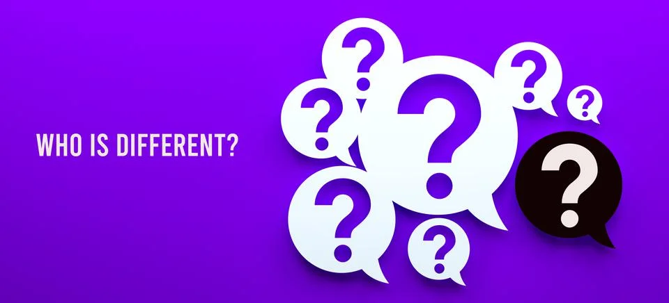 Who is different Stock Illustration