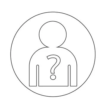Who Icon Stock Illustration