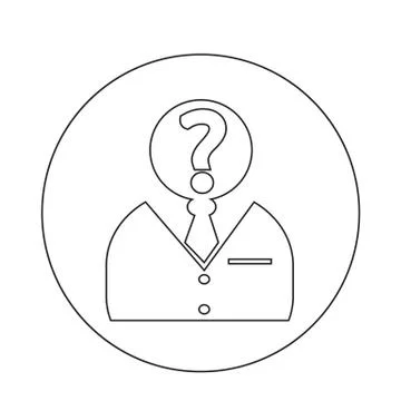 Who Icon Stock Illustration