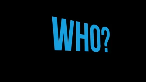 Who what where when why five Ws text 3d animation Stock Footage 127763165