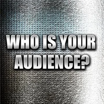 Who is your audience Ilustración de archivo