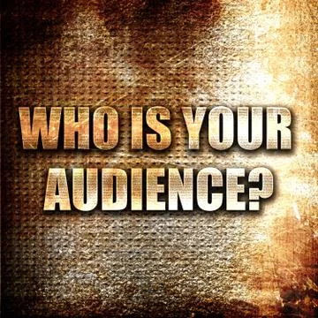 Who is your audience Ilustración de archivo