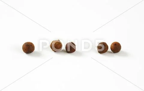 Whole allspice berries Stock Photos