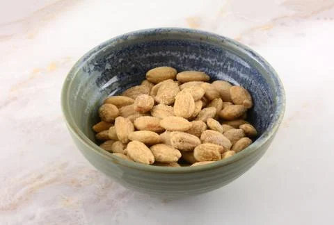 Whole almonds Foto stock