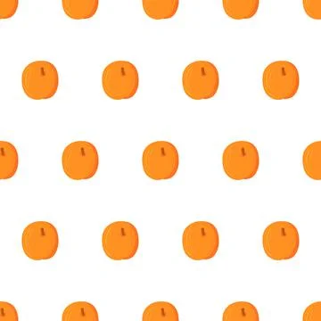 Whole apricot seamless pattern for textile design. Stock Illustration