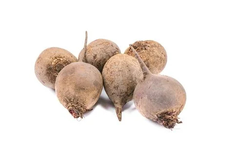 A whole beet . Isolated on a white background. The concept of shopping.horizo Stock Photos