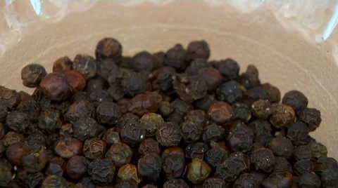 Whole Black Pepper Stock Footage 58243442