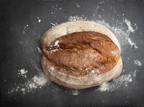 Whole bread loaf Stock Photos