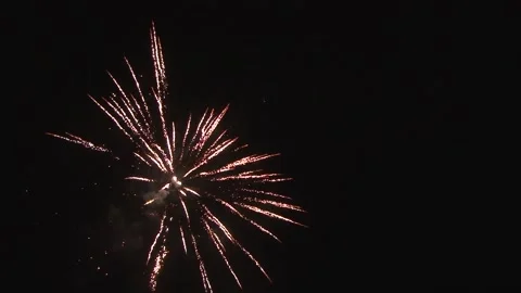 Whole Cinematic Sequence fireworks, with sound Stock Footage 239349015