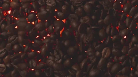 Whole coffee beans close up Stock Footage 228282171