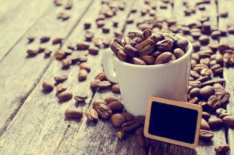 Whole coffee beans Stock Photos