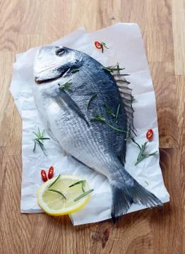 Whole fresh fish Stock Photos