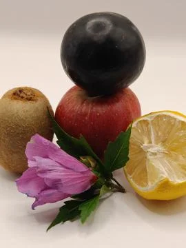 Whole Fruit Set Stock Photos