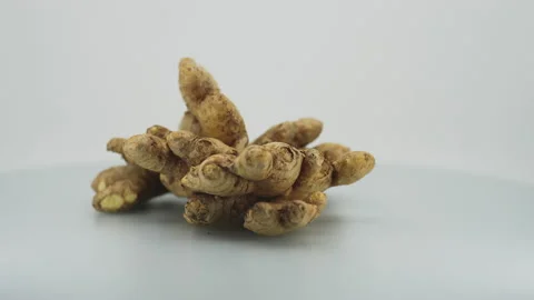 Whole ginger roots Stock Footage 168730858