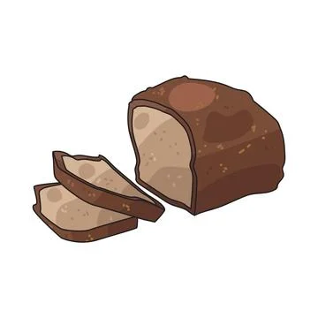 Whole Grain Bread illustration Stock Illustration