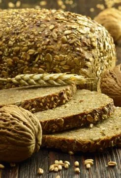 Whole grain bread Foto stock
