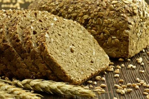 Whole grain bread Stock Photos