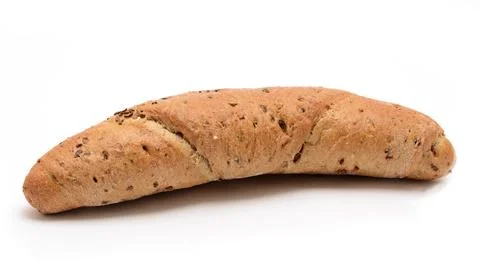 Whole grain bread roll 库存照片