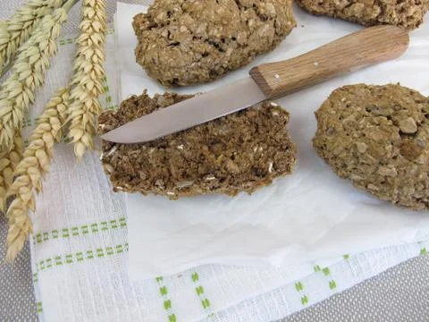 Whole grain bread rolls Foto stock