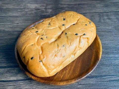 Whole grain bread on the table ready to eat Stock Photos