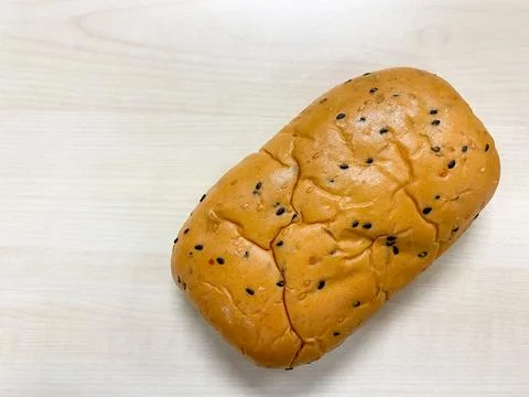 Whole grain bread on the table ready to eat Stock Photos