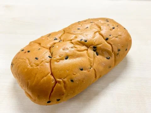 Whole grain bread on the table ready to eat Stock Photos